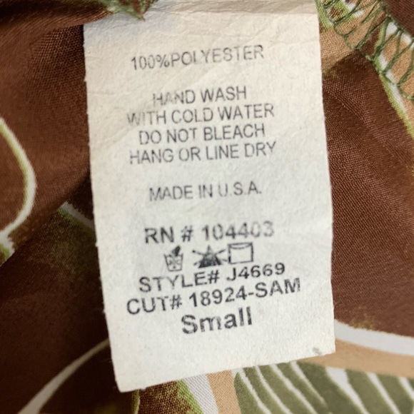 Mine Green & Brown Tropical Strapless Maxi Dress - Picture 4 of 7